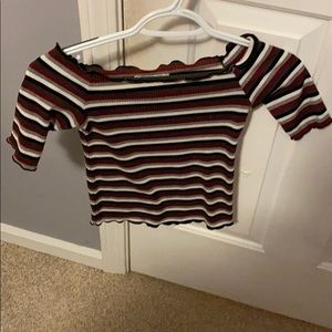 Off the shoulder crop top